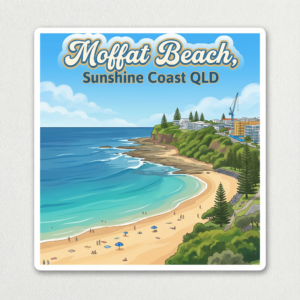 Moffat Beach Travel Sticker