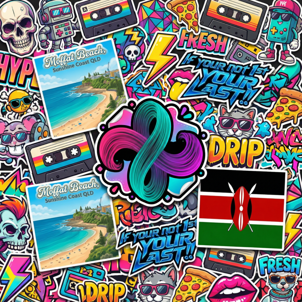 reignland stickers artwork