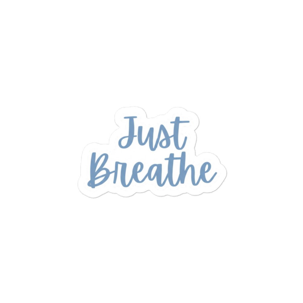 Just Breathe Sticker - Image 3