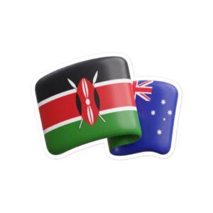 Kenya/Australia Connection Sticker