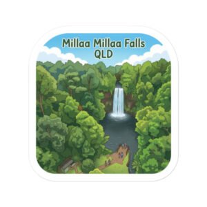 Millaa Millaa Falls QLD Cartoon Sticker